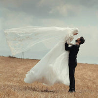 Robe de Mariée Princesse pour Femme Voilée