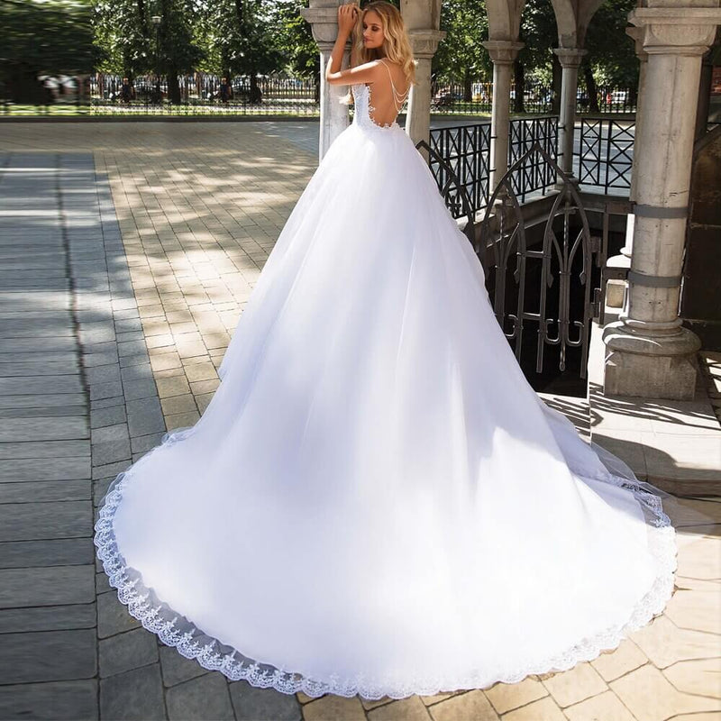 Robe de Mariée Princesse Bustier Transparent
