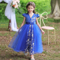robe-princesse-fille-bleu-roi