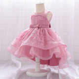 robe-bebe-mariage-rose