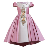 robe-rose-princesse-fille-pas-cher