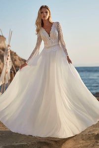 robe-de-mariee-boheme-manches-dentelle
