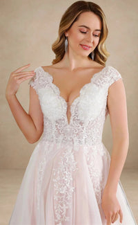 robe-de-mariee-tulle-rose