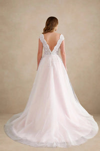 robe-de-mariee-tulle-rose