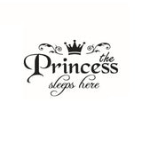 Stickers ici dort une princesse