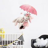 stickers-lapin-parapluie
