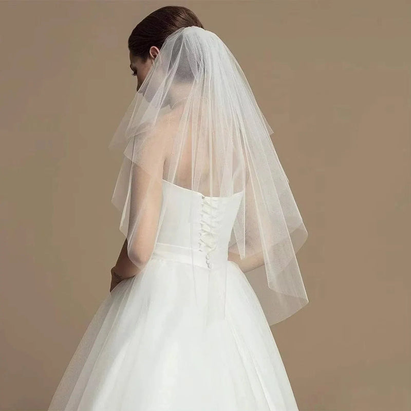 Voile de mariée court pas cher